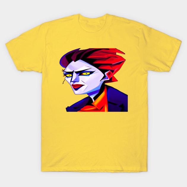 AI tshirt Cruel Lady painting T-Shirt by SeththeWelsh